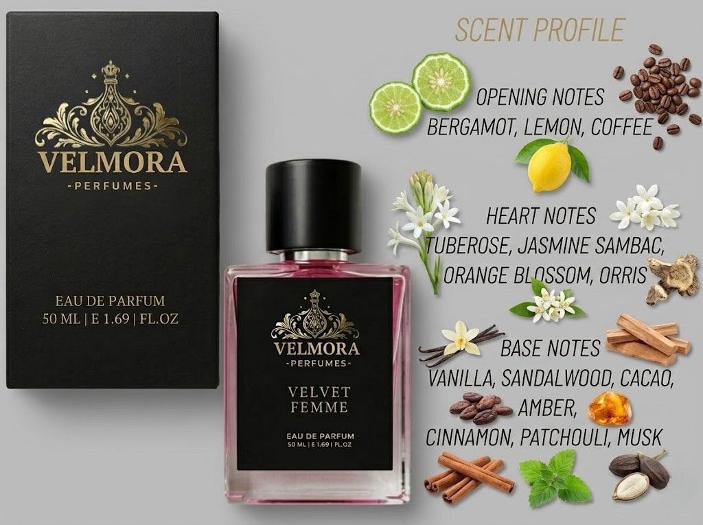 VELVET FEMME- 50 ML | EDP | WOMEN | FLORAL | ALL DAY FRAGRANCE - Image 6