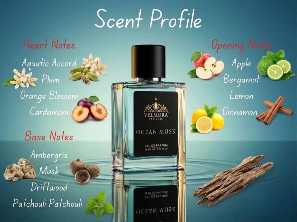 OCEAN MUSK - 50 ML | EDP | UNISEX | FRESH AQUATIC | SUMMER FRAGRANCE - Image 7